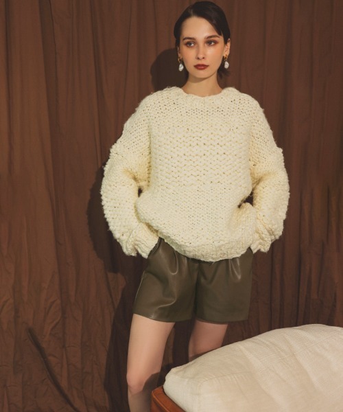 DONOBAN（ドノバン）の「レザーショートパンツ（その他パンツ・レディース・ブルー/ブラック/ブラウン・ONE）」の12枚目の写真