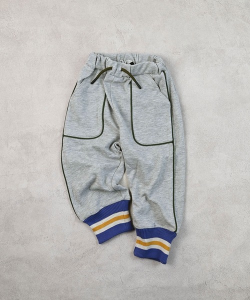 Life Support Products(ライフサポートプロダクツ)の「ラインリブスウェットパンツ(スウェットパンツ・キッズ・杢グレー/チャコール/ワインレッド・80/90/95/100/110/120/130)」の2枚目の写真