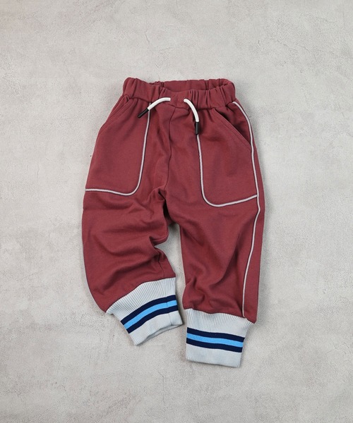 Life Support Products(ライフサポートプロダクツ)の「ラインリブスウェットパンツ(スウェットパンツ・キッズ・杢グレー/チャコール/ワインレッド・80/90/95/100/110/120/130)」の3枚目の写真