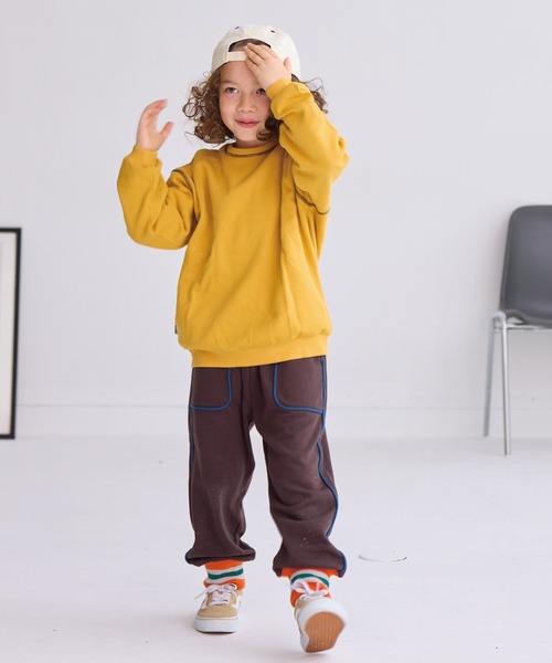 Life Support Products(ライフサポートプロダクツ)の「ラインリブスウェットパンツ(スウェットパンツ・キッズ・杢グレー/チャコール/ワインレッド・80/90/95/100/110/120/130)」の6枚目の写真