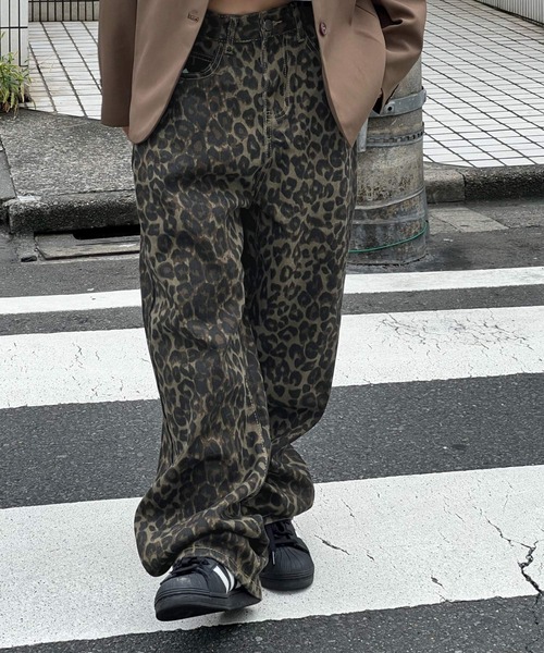 MEMECLE(メメクル)の「【 MEMECLE / メメクル 】ハイウエスト レオパード パターン デニムパンツ(デニムパンツ・レディース・その他・S/M/L)」の13枚目の写真