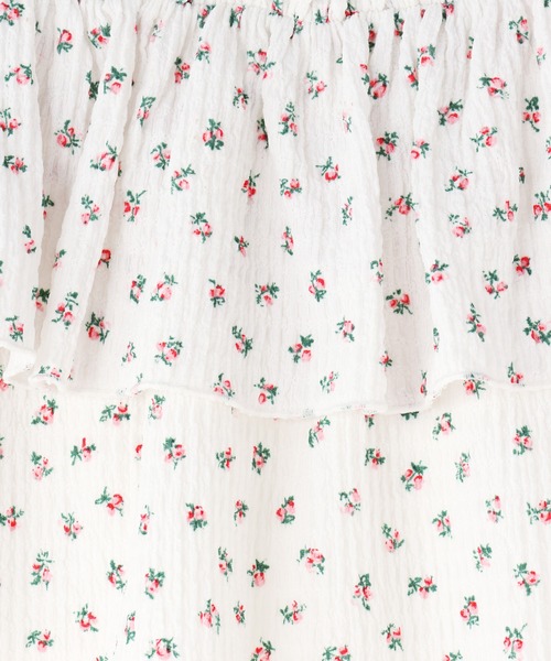 LOWRYS FARM(ローリーズファーム)の「フラワーカットスカート 145414(スカート・キッズ・ブルー/ホワイト・110cm/120cm/130cm/140cm/150cm)」の9枚目の写真
