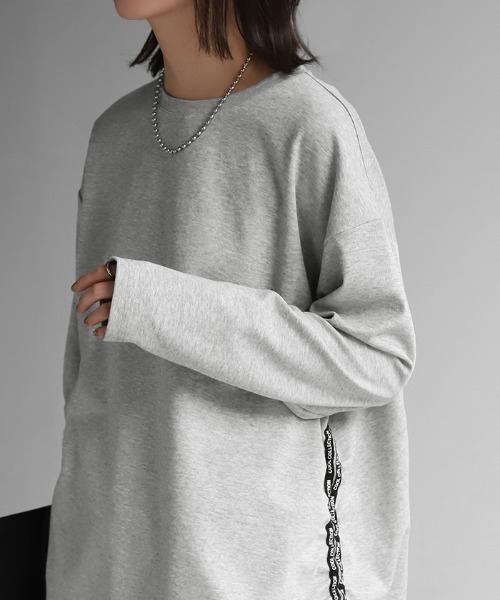 HUG.U(ハグユー)の「裾ドロストロンTカットソー(Tシャツ/カットソー・レディース・ホワイト/グリーン/グレー/ブルー/ブラック・FREE)」の22枚目の写真