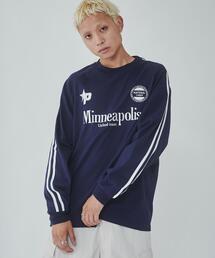 WEGO | WEGO/【24年秋冬新作】ラインゲームロゴT(Tシャツ/カットソー)