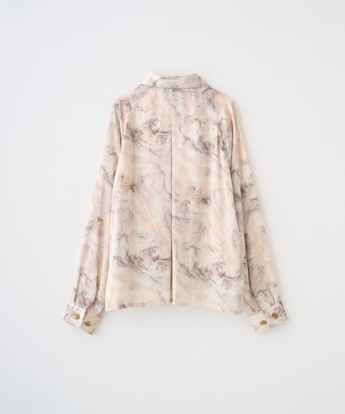 Juha(ユハ)の「ABSTRACT STONE SHORT JACKET(ブルゾン・メンズ・アイボリー/ネイビー・3/4)」の5枚目の写真