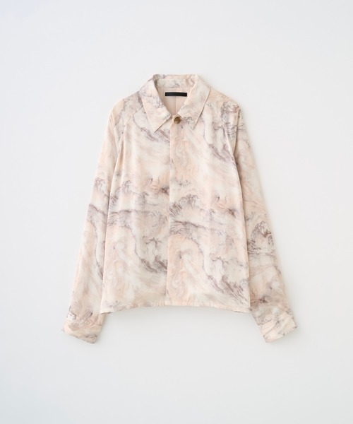 Juha(ユハ)の「ABSTRACT STONE SHORT JACKET(ブルゾン・メンズ・アイボリー/ネイビー・3/4)」の3枚目の写真