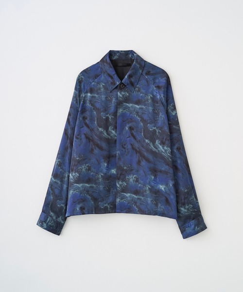 Juha(ユハ)の「ABSTRACT STONE SHORT JACKET(ブルゾン・メンズ・アイボリー/ネイビー・3/4)」の4枚目の写真