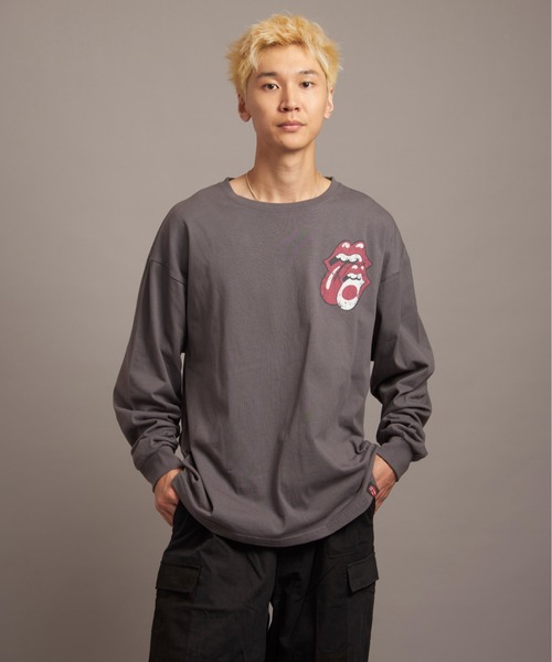 JACKROSE（ジャックローズ）の「B-TRS 9 LIPS&TONGUE LS TEE（Tシャツ/カットソー・メンズ・ブラック/グレー・L/M）」の21枚目の写真