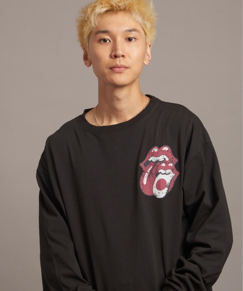 JACKROSE（ジャックローズ）の「B-TRS 9 LIPS&TONGUE LS TEE（Tシャツ/カットソー・メンズ・ブラック/グレー・L/M）」の3枚目の写真