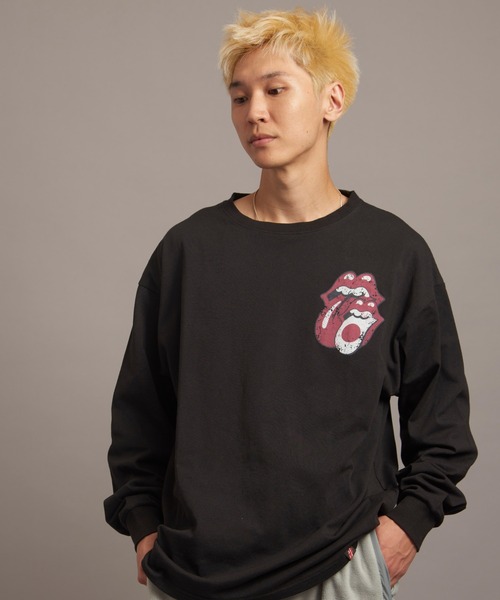 JACKROSE（ジャックローズ）の「B-TRS 9 LIPS&TONGUE LS TEE（Tシャツ/カットソー・メンズ・ブラック/グレー・L/M）」の4枚目の写真