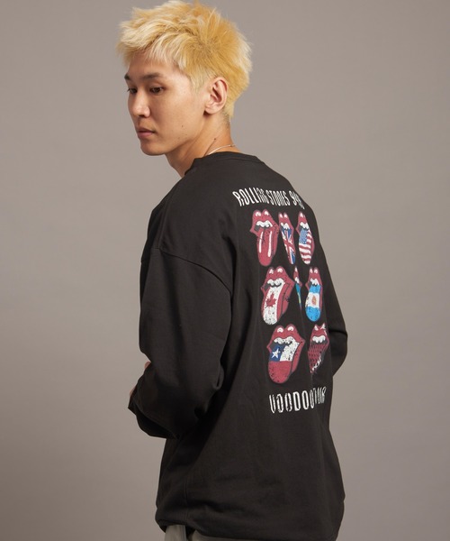 JACKROSE（ジャックローズ）の「B-TRS 9 LIPS&TONGUE LS TEE（Tシャツ/カットソー・メンズ・ブラック/グレー・L/M）」の5枚目の写真