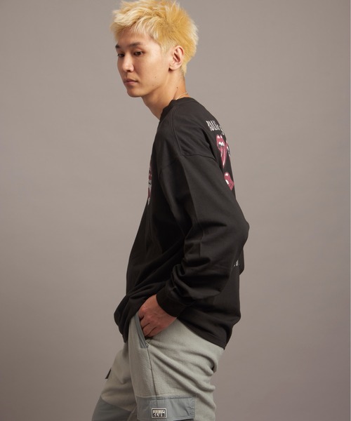 JACKROSE（ジャックローズ）の「B-TRS 9 LIPS&TONGUE LS TEE（Tシャツ/カットソー・メンズ・ブラック/グレー・L/M）」の9枚目の写真