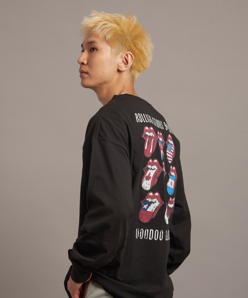 JACKROSE（ジャックローズ）の「B-TRS 9 LIPS&TONGUE LS TEE（Tシャツ/カットソー・メンズ・ブラック/グレー・L/M）」の6枚目の写真