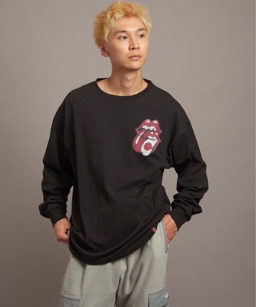 JACKROSE（ジャックローズ）の「B-TRS 9 LIPS&TONGUE LS TEE（Tシャツ/カットソー・メンズ・ブラック/グレー・L/M）」の8枚目の写真