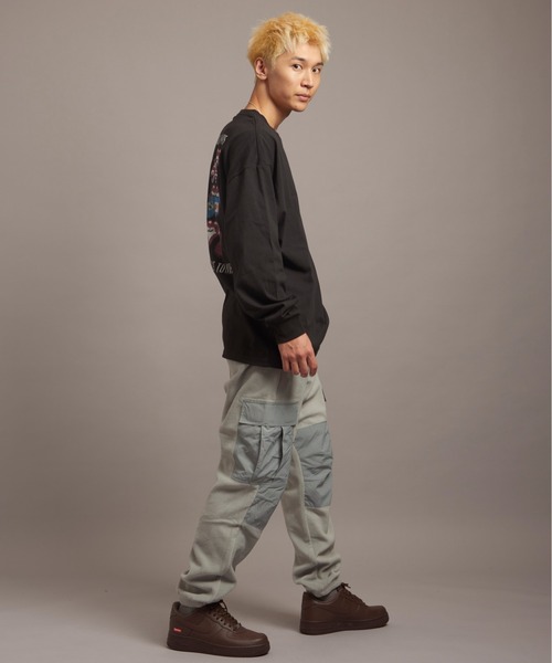 JACKROSE（ジャックローズ）の「B-TRS 9 LIPS&TONGUE LS TEE（Tシャツ/カットソー・メンズ・ブラック/グレー・L/M）」の14枚目の写真