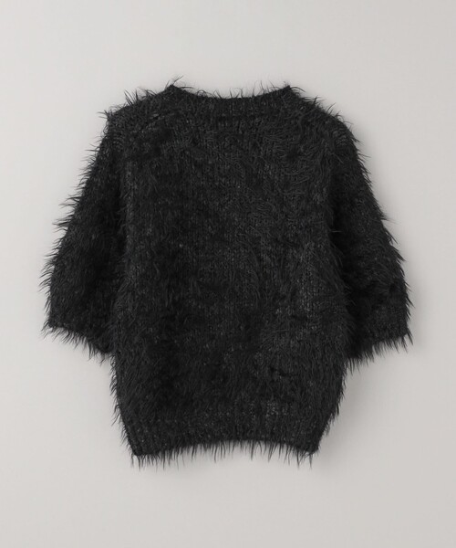 BEAUTY&YOUTH UNITED ARROWS（ビューティーアンドユースユナイテッドアローズ）の「フェザーヤーン ショートスリーブ ニット プルオーバー（ニット/セーター・レディース・ブラック/ダークグレー・FREE）」の17枚目の写真