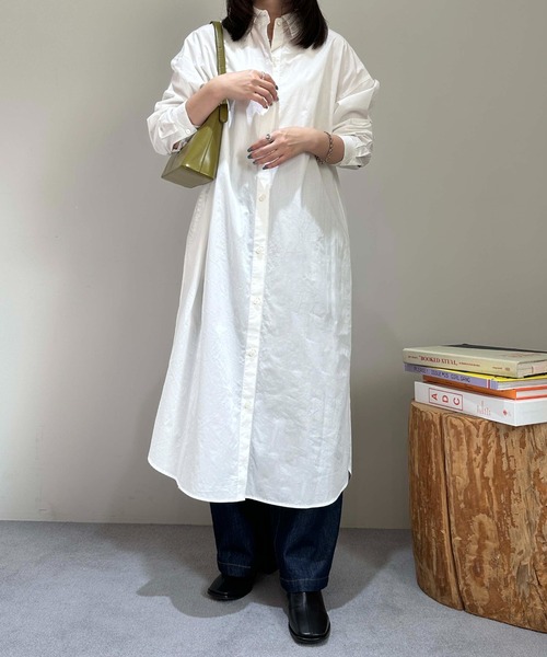 1chaku.（イッチャク）の「オーバーサイズ長袖シャツワンピース