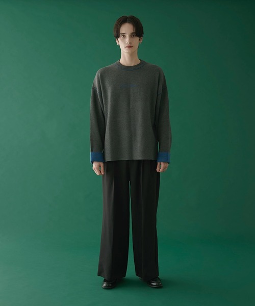 LUCY（ルーシー）の「LUCY/アウトリンキングニットプルオーバー（ニット/セーター・メンズ・ダークグレー/ブラック・MEDIUM/LARGE）」の14枚目の写真