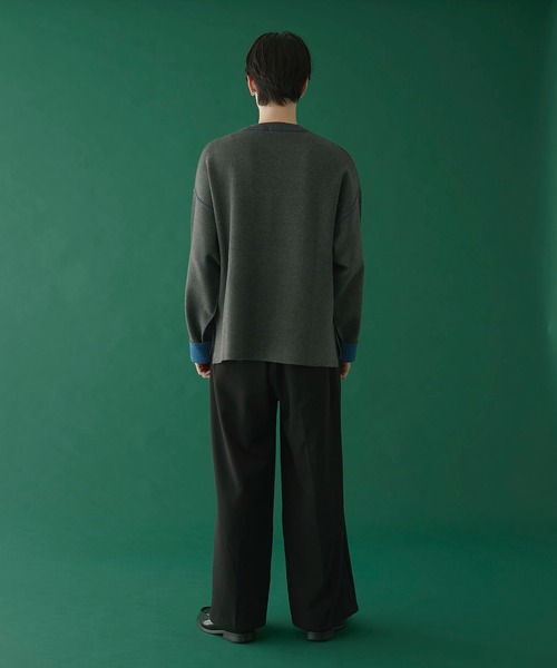 LUCY（ルーシー）の「LUCY/アウトリンキングニットプルオーバー（ニット/セーター・メンズ・ダークグレー/ブラック・MEDIUM/LARGE）」の16枚目の写真