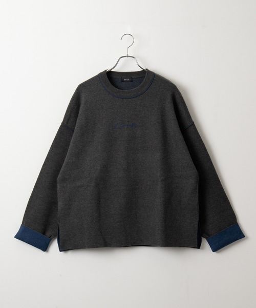 LUCY（ルーシー）の「LUCY/アウトリンキングニットプルオーバー（ニット/セーター・メンズ・ダークグレー/ブラック・MEDIUM/LARGE）」の17枚目の写真