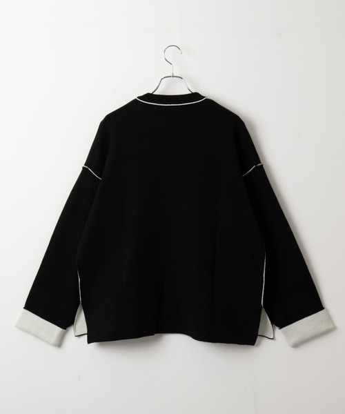 LUCY（ルーシー）の「LUCY/アウトリンキングニットプルオーバー（ニット/セーター・メンズ・ダークグレー/ブラック・MEDIUM/LARGE）」の19枚目の写真