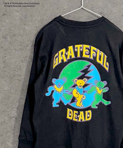 Grateful Dead(グレイトフルデッド)の「GRATEFUL DEAD グレイトフルデッド オーバーサイズ 長袖Tシャツ(Tシャツ/カットソー・キッズ・オフホワイト/杢グレー/ダークグリーン/ホワイト系/ブラック/チャコール/ベージュ/オレンジ/ホワイト系その他2/ブラック系その他/グリーン系その他/ネイビー/パープル/ホワイト系その他3/ベージュ系その他/グレー系その他・110cm/120cm/130cm/140cm/150cm/160cm)」の7枚目の写真