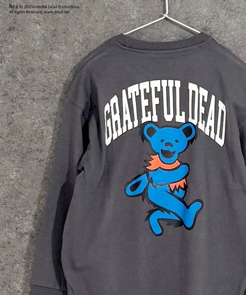 Grateful Dead(グレイトフルデッド)の「GRATEFUL DEAD グレイトフルデッド オーバーサイズ 長袖Tシャツ(Tシャツ/カットソー・キッズ・オフホワイト/杢グレー/ダークグリーン/ホワイト系/ブラック/チャコール/ベージュ/オレンジ/ホワイト系その他2/ブラック系その他/グリーン系その他/ネイビー/パープル/ホワイト系その他3/ベージュ系その他/グレー系その他・110cm/120cm/130cm/140cm/150cm/160cm)」の9枚目の写真