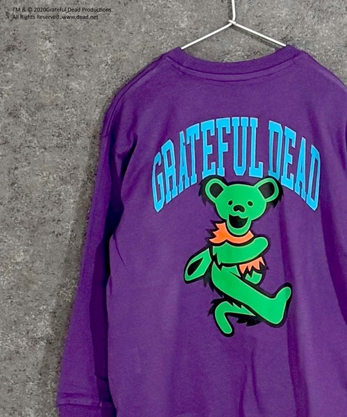 Grateful Dead(グレイトフルデッド)の「GRATEFUL DEAD グレイトフルデッド オーバーサイズ 長袖Tシャツ(Tシャツ/カットソー・キッズ・オフホワイト/杢グレー/ダークグリーン/ホワイト系/ブラック/チャコール/ベージュ/オレンジ/ホワイト系その他2/ブラック系その他/グリーン系その他/ネイビー/パープル/ホワイト系その他3/ベージュ系その他/グレー系その他・110cm/120cm/130cm/140cm/150cm/160cm)」の15枚目の写真