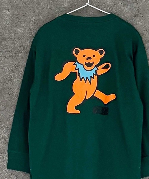 Grateful Dead(グレイトフルデッド)の「GRATEFUL DEAD グレイトフルデッド オーバーサイズ 長袖Tシャツ(Tシャツ/カットソー・キッズ・オフホワイト/杢グレー/ダークグリーン/ホワイト系/ブラック/チャコール/ベージュ/オレンジ/ホワイト系その他2/ブラック系その他/グリーン系その他/ネイビー/パープル/ホワイト系その他3/ベージュ系その他/グレー系その他・110cm/120cm/130cm/140cm/150cm/160cm)」の1枚目の写真