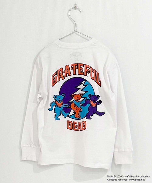 Grateful Dead(グレイトフルデッド)の「GRATEFUL DEAD グレイトフルデッド オーバーサイズ 長袖Tシャツ(Tシャツ/カットソー・キッズ・オフホワイト/杢グレー/ダークグリーン/ホワイト系/ブラック/チャコール/ベージュ/オレンジ/ホワイト系その他2/ブラック系その他/グリーン系その他/ネイビー/パープル/ホワイト系その他3/ベージュ系その他/グレー系その他・110cm/120cm/130cm/140cm/150cm/160cm)」の18枚目の写真