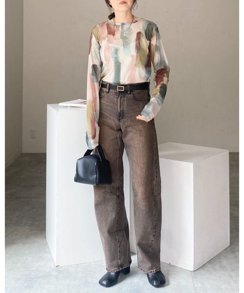 me ISSEY MIYAKE 美品/イッセイミヤケ プリーツカットソー 9号 M