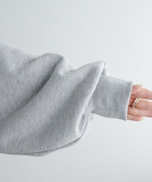 DISCOAT（ディスコート）の「【ユニセックス/WEB限定】モチーフ刺繍ロゴフードプルオーバー（パーカー・レディース・ライトグレー/ネイビー/キャメル/ブラウン/グレー・FREE）」の18枚目の写真