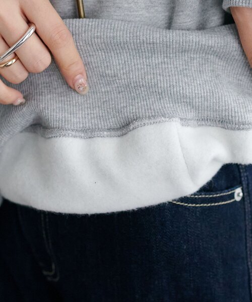 DISCOAT（ディスコート）の「【ユニセックス/WEB限定】モチーフ刺繍ロゴフードプルオーバー（パーカー・レディース・ライトグレー/ネイビー/キャメル/ブラウン/グレー・FREE）」の21枚目の写真