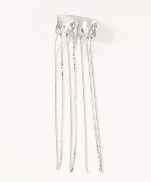 Three Four Time（ｽﾘｰﾌｫｰﾀｲﾑ）の「フリンジチェーンヘアカフ（ヘアゴム・レディース・シルバー/ゴールド・FREE）」の3枚目の写真