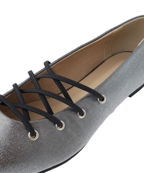 Green　Parks（グリーンパークス）の「・souvenirvelle　レースアップパンプス（パンプス・レディース・ブラック/シルバー・M/L）」の9枚目の写真