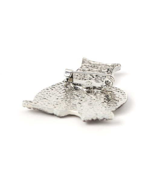 studio CLIP（スタディオクリップ）の「【Orneko BY CLIP】ネコモチーフブローチ（ブローチ/コサージュ・レディース・ブラウン/ホワイト・FREE）」の6枚目の写真