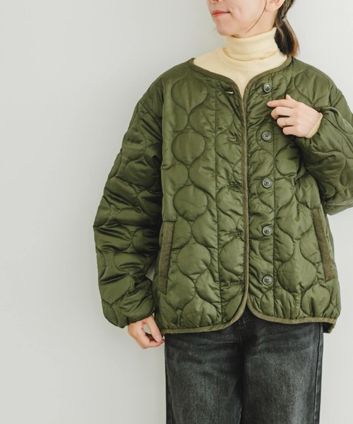 ITEMS URBANRESEARCH（アイテムズ アーバンリサーチ）の「瓢箪キルト中綿ブルゾン（ブルゾン・レディース・ベージュ系その他/カーキ/ブラック・FREE）」の12枚目の写真