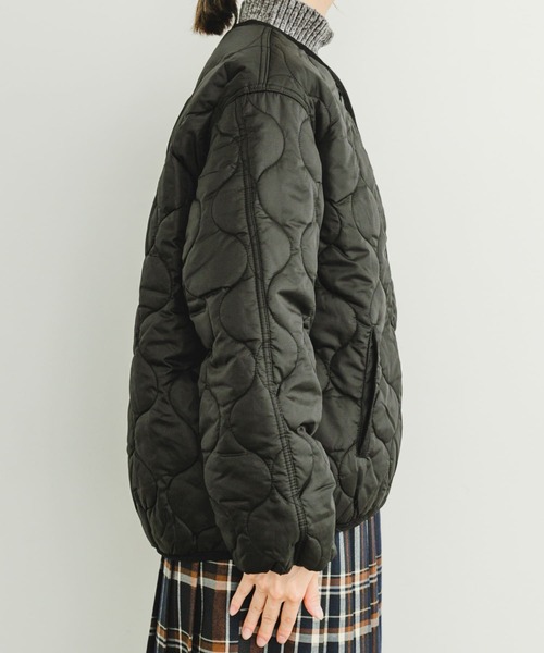 ITEMS URBANRESEARCH（アイテムズ アーバンリサーチ）の「瓢箪キルト中綿ブルゾン（ブルゾン・レディース・ベージュ系その他/カーキ/ブラック・FREE）」の18枚目の写真