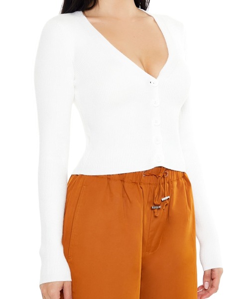 FOREVER 21(フォーエバー トゥエンティーワン)の「ショートニットカーディガン(カーディガン/ボレロ・レディース・ライトブルー/グレー/ホワイト系その他・MEDIUM/SMALL)」の15枚目の写真