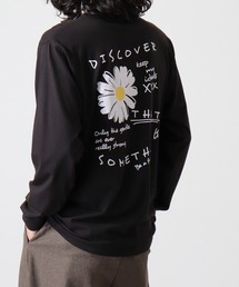 Cotton crew neck long sleeve T-shirt / プリントオーバーTシャツ unisex