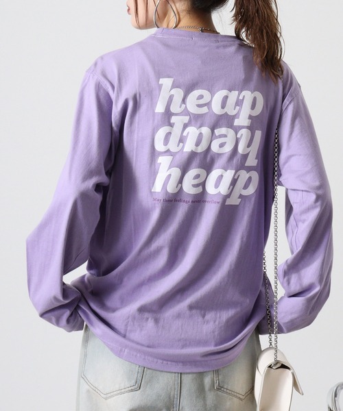FUNALIVE（ファンアライブ）の「Cotton crew neck long sleeve T-shirt / プリントオーバーTシャツ unisex（Tシャツ/カットソー・メンズ・ブラック/ホワイト系1/ホワイト系2/ブラック系5/オフホワイト/杢グレー/ブラック系2/ホワイト系3/ブラック系4/ヘザーチャコール/ブラック系1/ブラック系3/ホワイト系4/ライトグリーン/ラベンダー/ネイビー/チャコール/ミント/グレー系1/ダークグリーン・M/L/XL）」の20枚目の写真