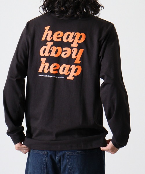 FUNALIVE（ファンアライブ）の「Cotton crew neck long sleeve T-shirt / プリントオーバーTシャツ unisex（Tシャツ/カットソー・メンズ・ブラック/ホワイト系1/ホワイト系2/ブラック系5/オフホワイト/杢グレー/ブラック系2/ホワイト系3/ブラック系4/ヘザーチャコール/ブラック系1/ブラック系3/ホワイト系4/ライトグリーン/ラベンダー/ネイビー/チャコール/ミント/グレー系1/ダークグリーン・M/L/XL）」の7枚目の写真