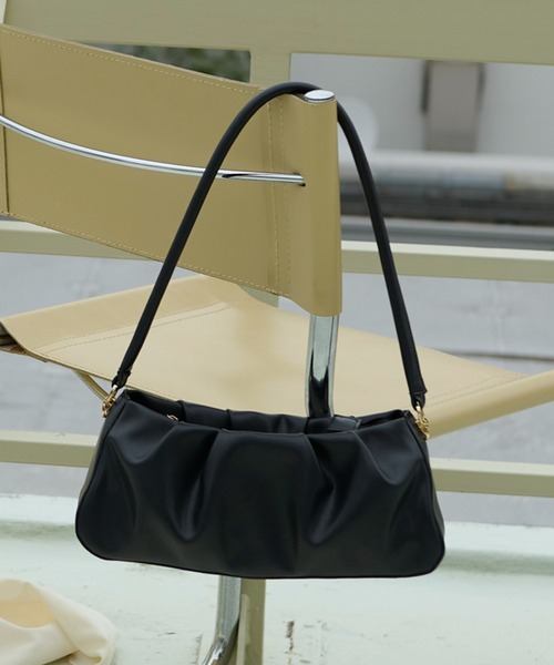 gather hand bag / ギャザーハンドバッグ（ハンドバッグ）｜loin nuit（ロワンニュイ）