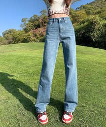 aimoha | 【Aimoha】ストレートフィット ドレープジーンズ(デニムパンツ)