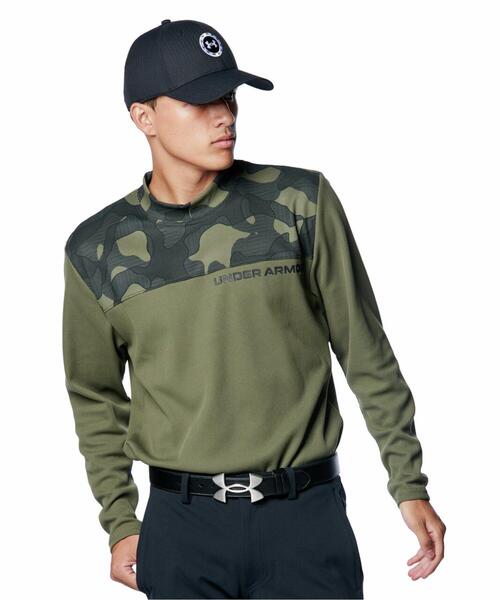 【セール】UAワッフル ロングスリーブ モックネック シャツ（ゴルフ/メンズ）（ポロシャツ）｜UNDER ARMOUR（アンダーアーマー）