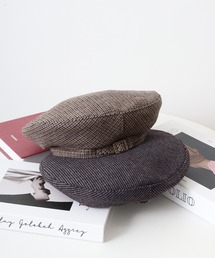 FUNALIVE（ファンアライブ）の「千鳥チェックベレー帽（ハンチング/ベレー帽）」