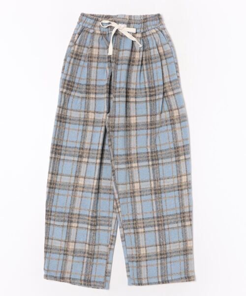 Ritzy（リッツィー）の「チェック柄 イージーワイドパンツ　グランパコアコーデ（その他パンツ・レディース・サックスブルー/レッド/モカ/ネイビー/ブラック・L/M）」の14枚目の写真