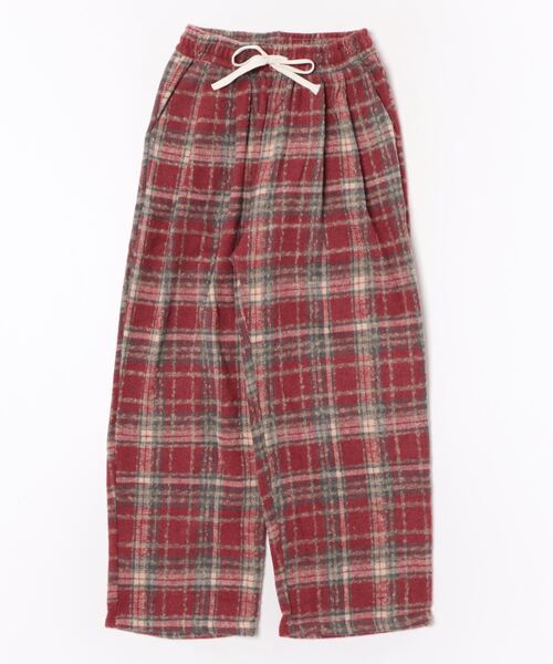 Ritzy（リッツィー）の「チェック柄 イージーワイドパンツ　グランパコアコーデ（その他パンツ・レディース・サックスブルー/レッド/モカ/ネイビー/ブラック・L/M）」の15枚目の写真