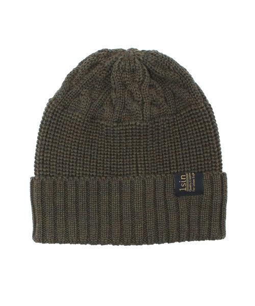 1sin（イッシン）の「1sin(イッシン) ニットキャップ（ニットキャップ/ビーニー・メンズ・ブラック/ネイビー/カーキ/グレー・FREE）」の14枚目の写真
