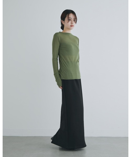 kiehtova（キエトヴァ）の「【kiehtova】CUT TIGHT SKIRT/カット タイト スカート（スカート・レディース・ブラック/ブラウン/グレー・FREE）」の17枚目の写真